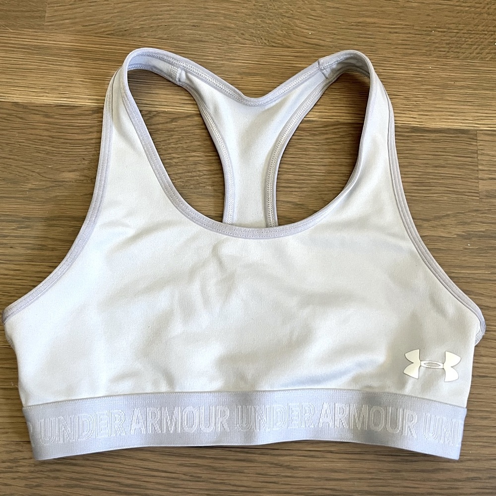 UNDER ARMOUR Girls Active Bra. Color: Grey. Size: YLG (14/16).